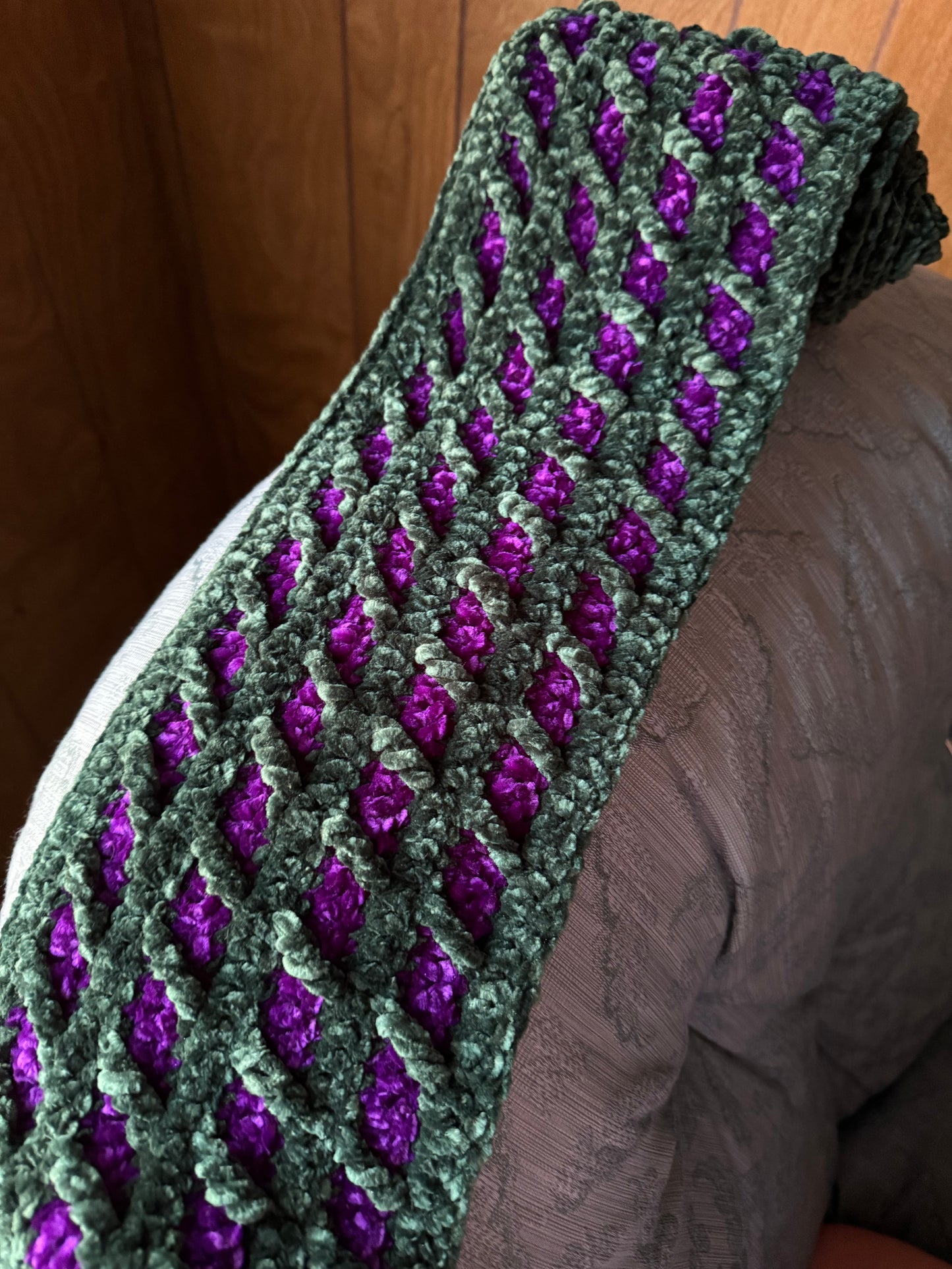Reversible Two Color Scarf