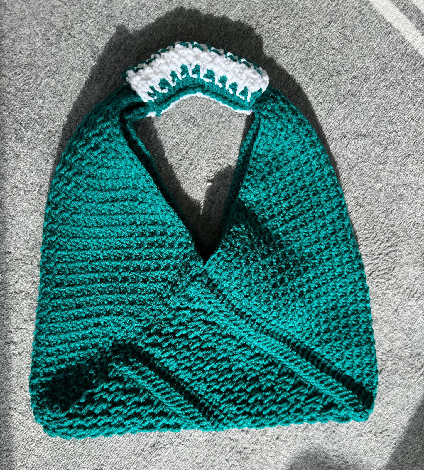 Tunisian Crochet Origami Purse