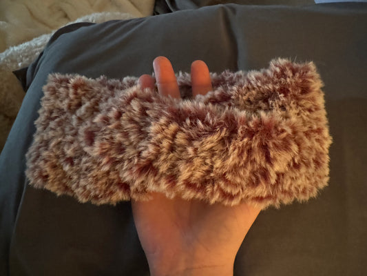 Faux fur ear warmer headband