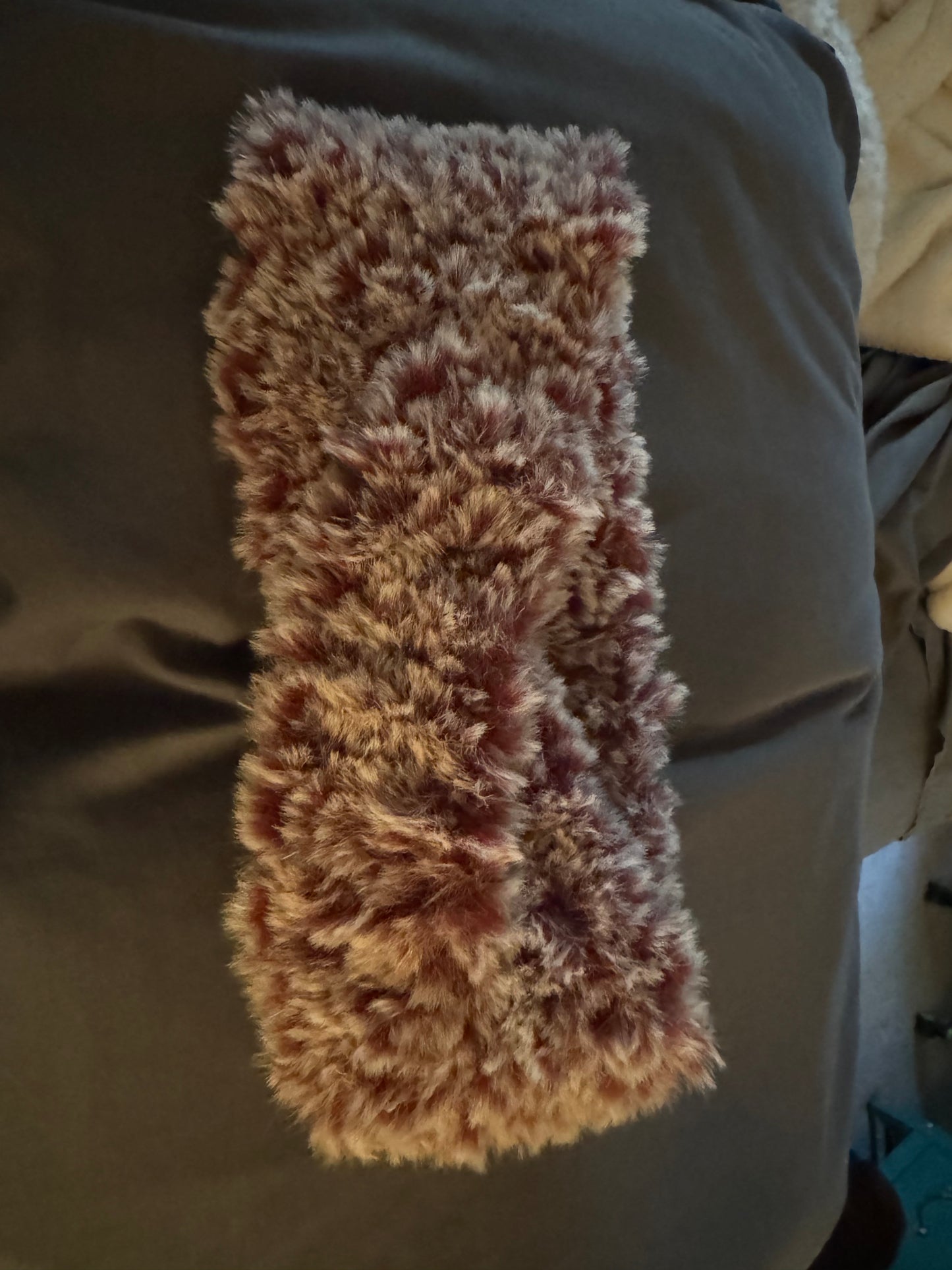 Faux fur ear warmer headband