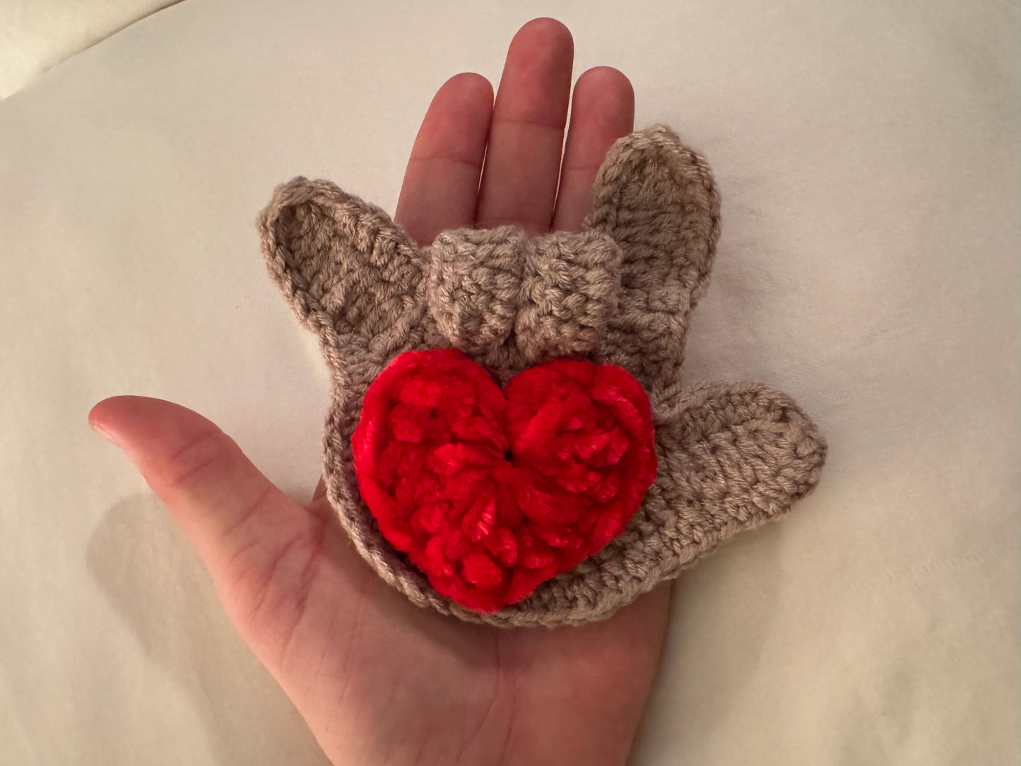 “I love you” in ASL with a heart