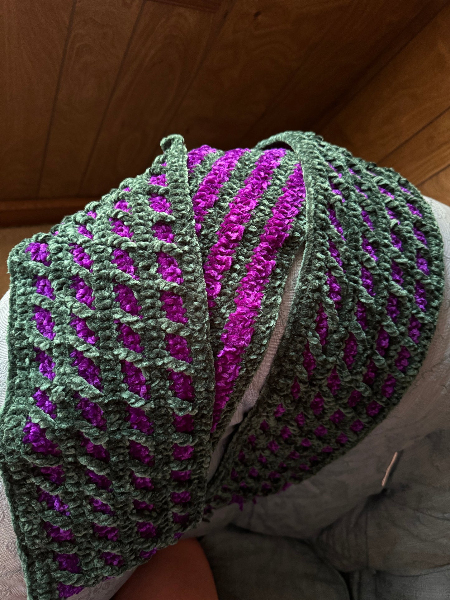 Reversible Two Color Scarf