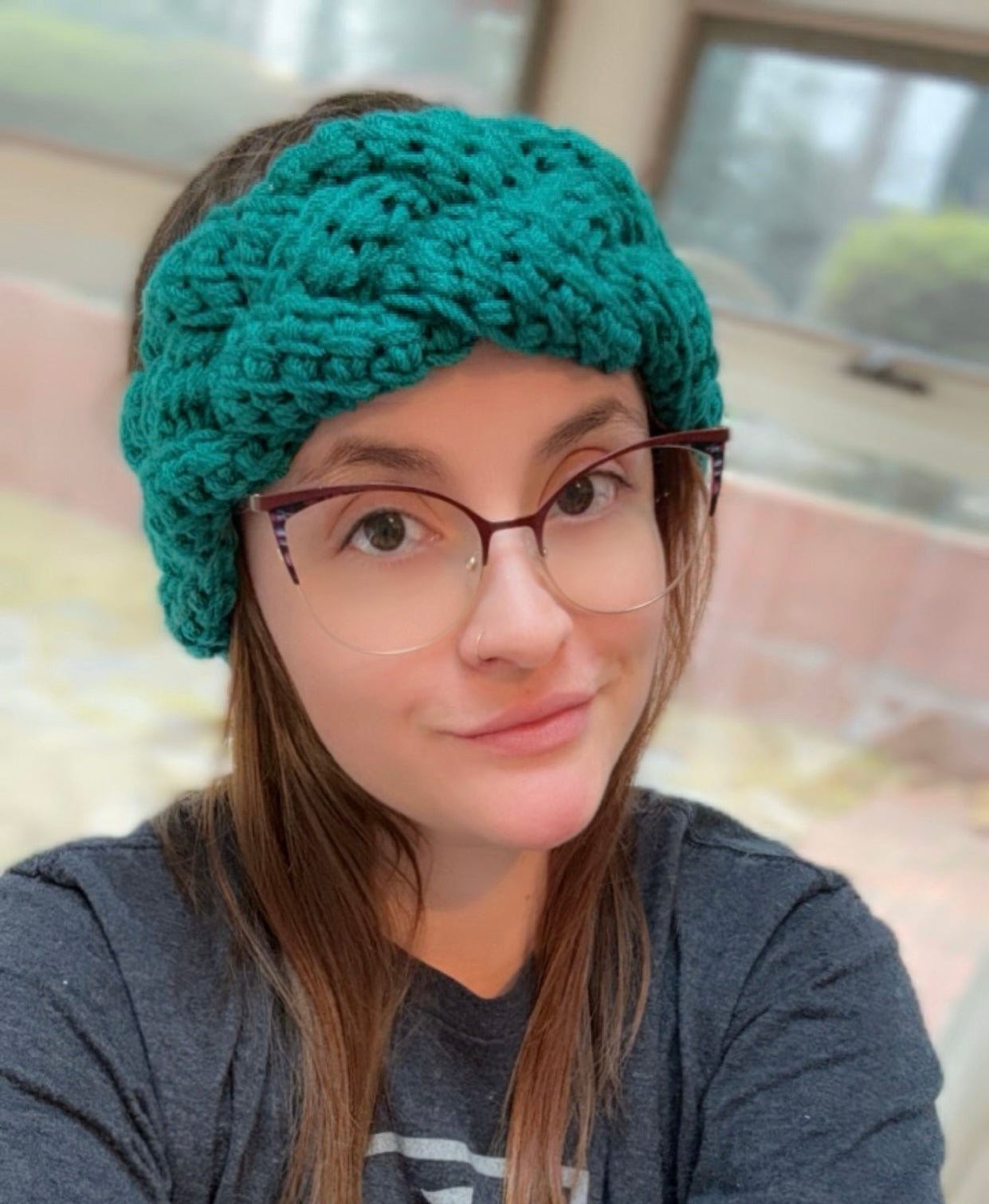 Tunisian Crochet Braided Ear Warmer