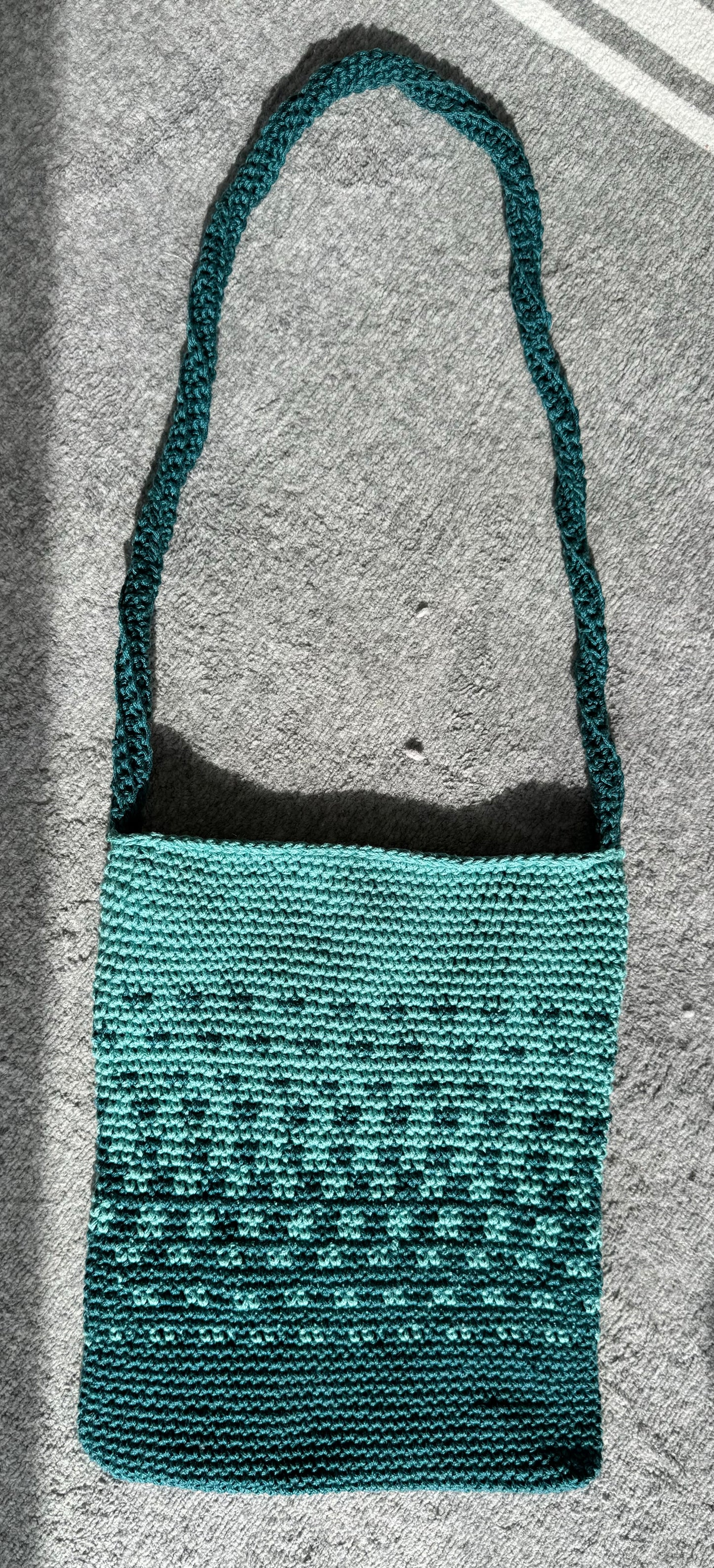 Fading Shades Crochet Tote Bag
