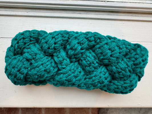 Tunisian Crochet Braided Ear Warmer