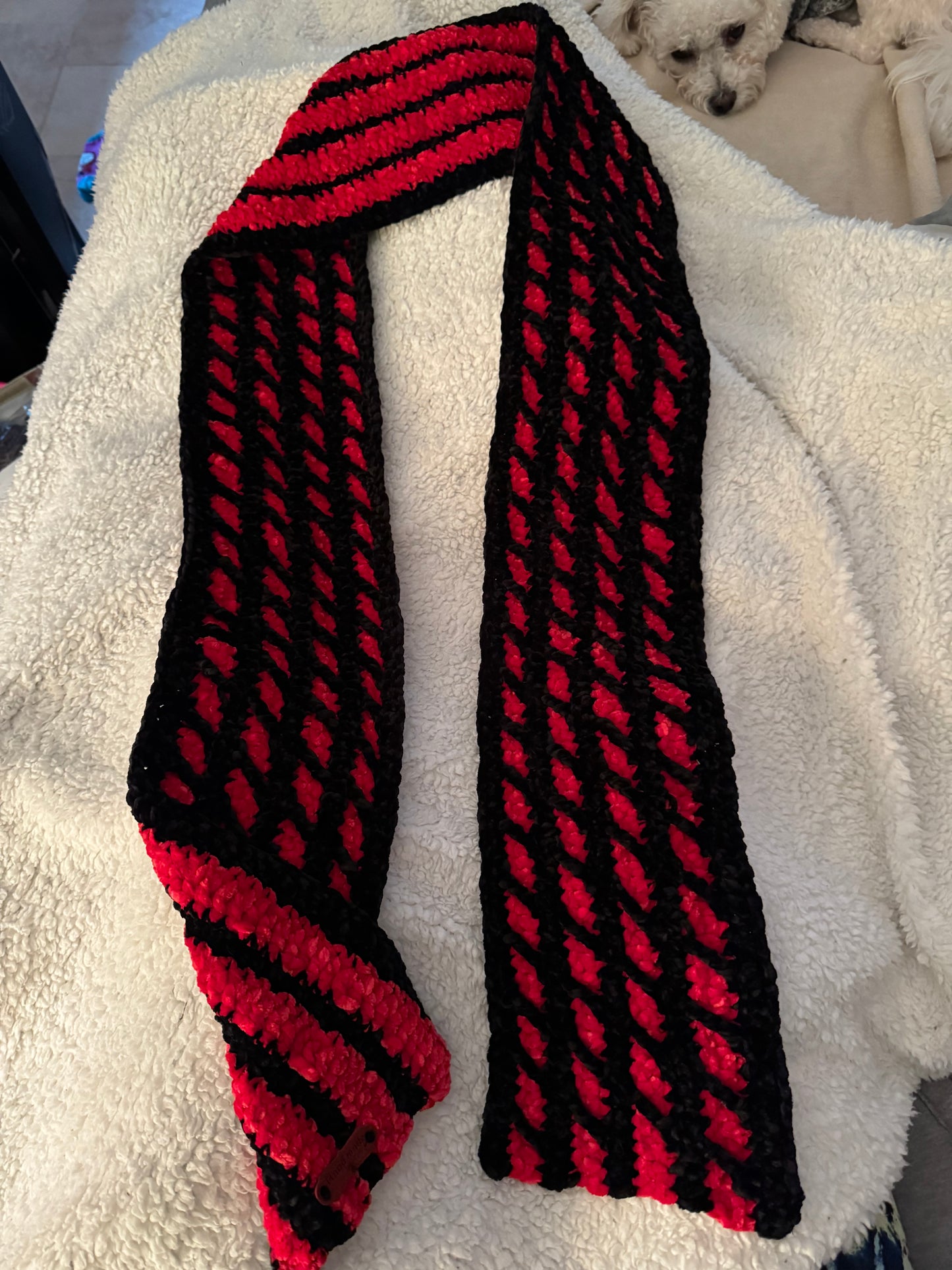Reversible Two Color Scarf