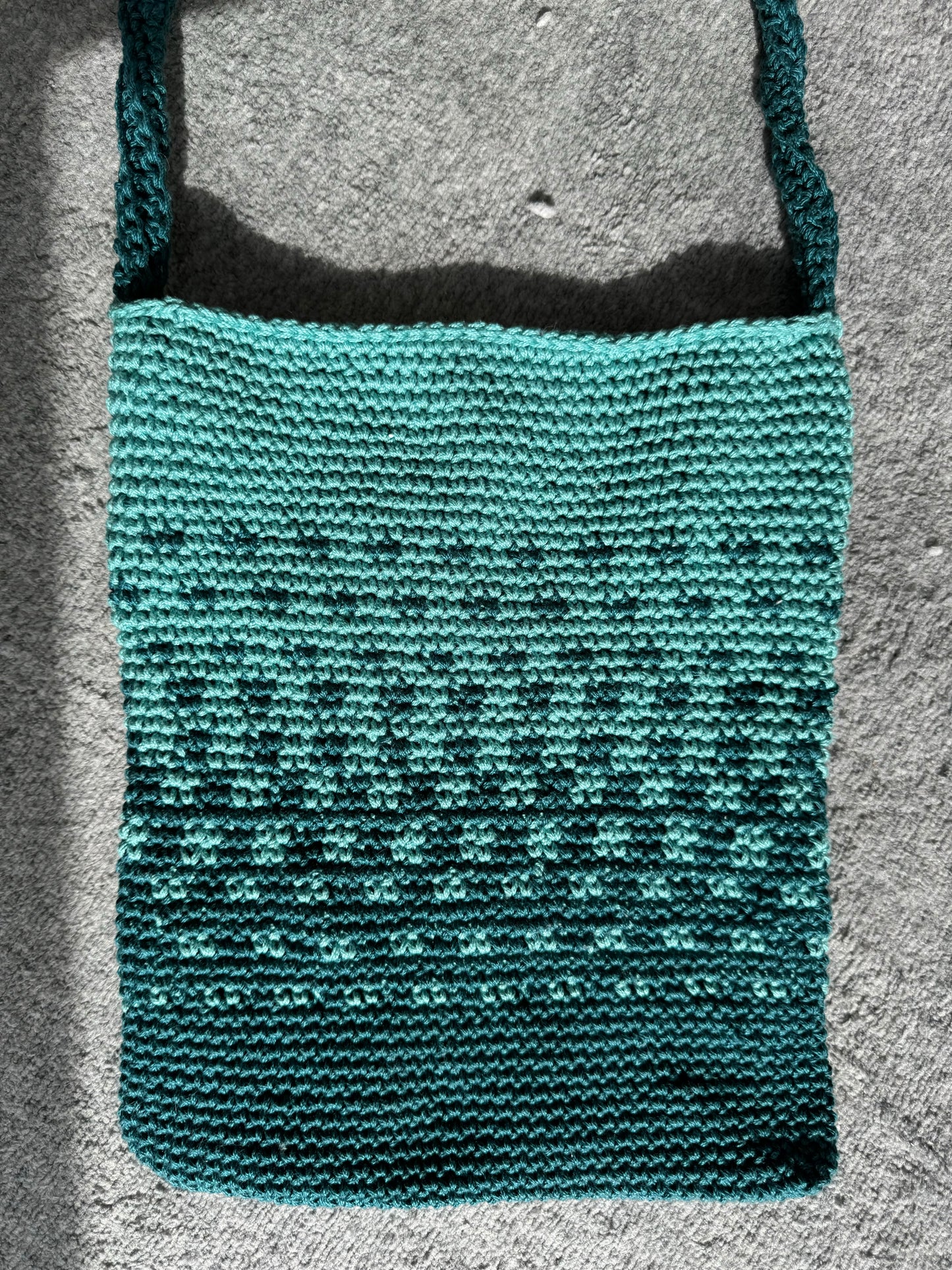 Fading Shades Crochet Tote Bag