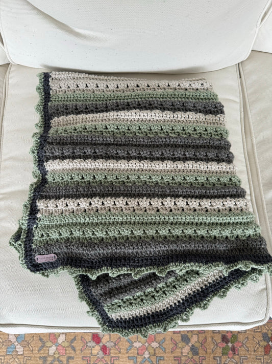 Handmade crochet baby blanket